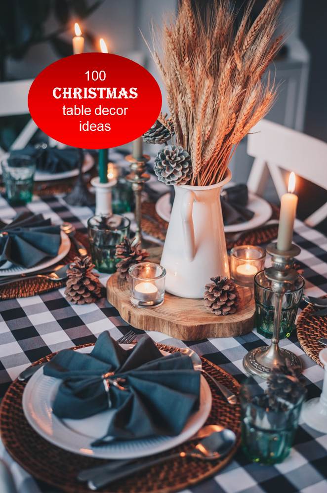100 Christmas Table Decor Ideas