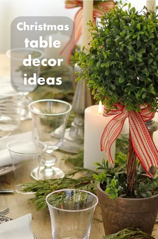 Christmas table decor ideas